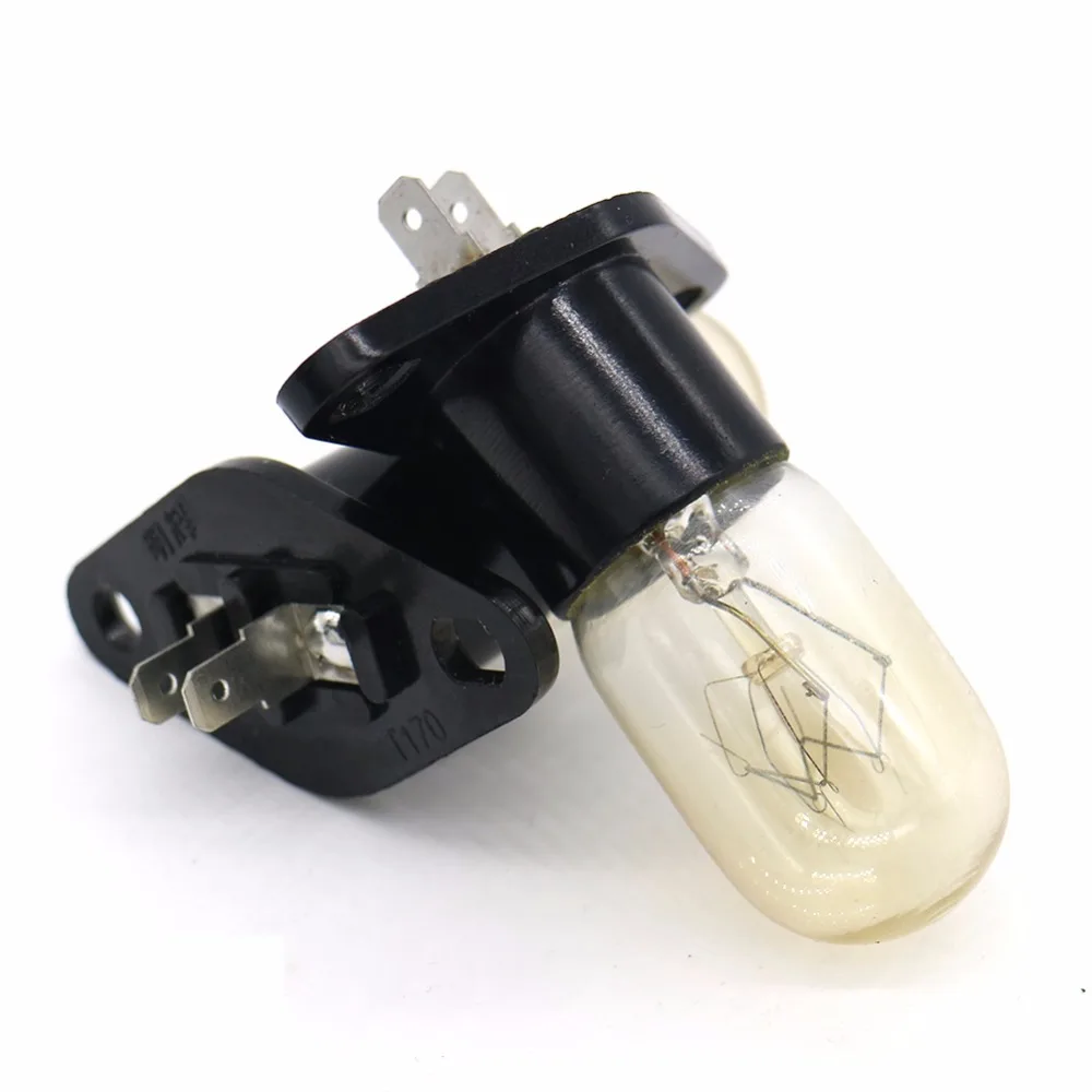 2 개/몫 전자 레인지 냉장고 전구 예비 수리 부품 액세서리 lg galanz midea samsung 용 230 v 20 w 램프 교체