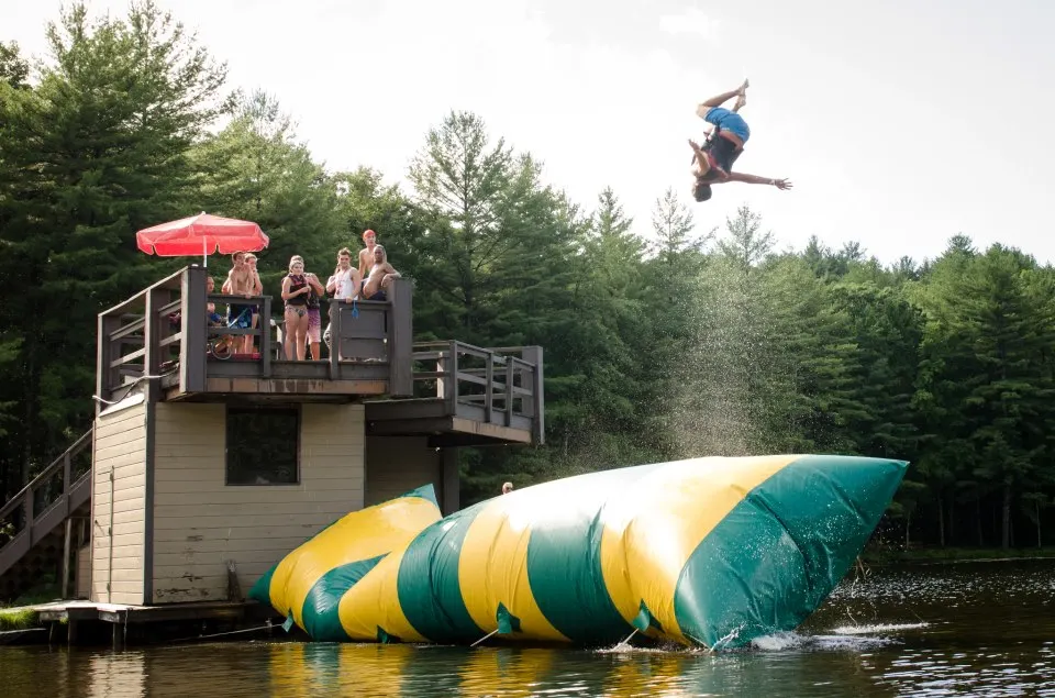 5x2m opblaasbare waterblob sprongkussen waterblob springzak opblaasbare watertrampoline te koop