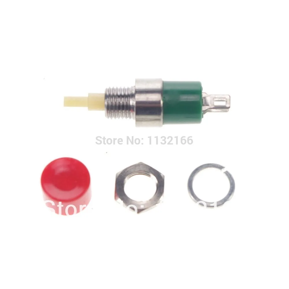 2PCS 7mm Hole 2 Pins SPST Momentary Push To ON Pushbutton Switch DS-323