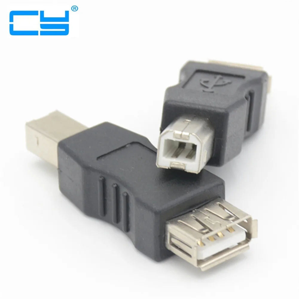 USB 2.0 A type Female to USB B type Male USB-B printer Scanner Adapter Black