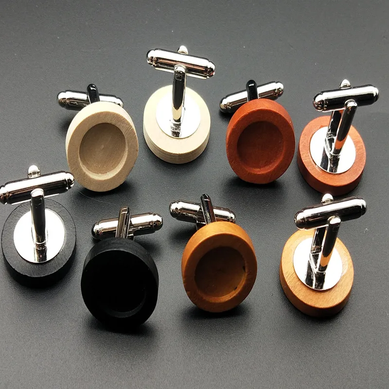 

Круглые деревянные пустые запонки для изготовления ювелирных изделий, 10 шт., кабошон, металл, латунь запонки с деревянными элементами, пустое стекло 12 мм, для самостоятельного изготовления ювелирных изделий