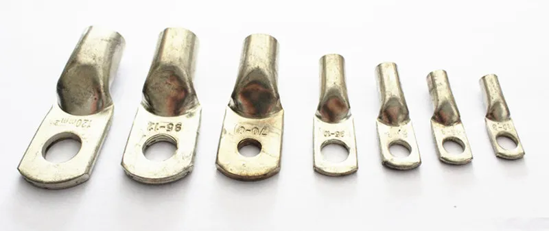 10Pcs Copper Tube Terminal Rings Cable Lug JG70-8, 70mm2 Wire ,8mm Hole,