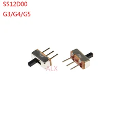 20PCS SS12d00 G3/G4/G5 TOGGLE switch 3PIN 1P2T Handle high 3MM/4MM/5MM PITCH 2.5MM Slide Switches SS12D00G3 SS12D00G4 SS12D00G5