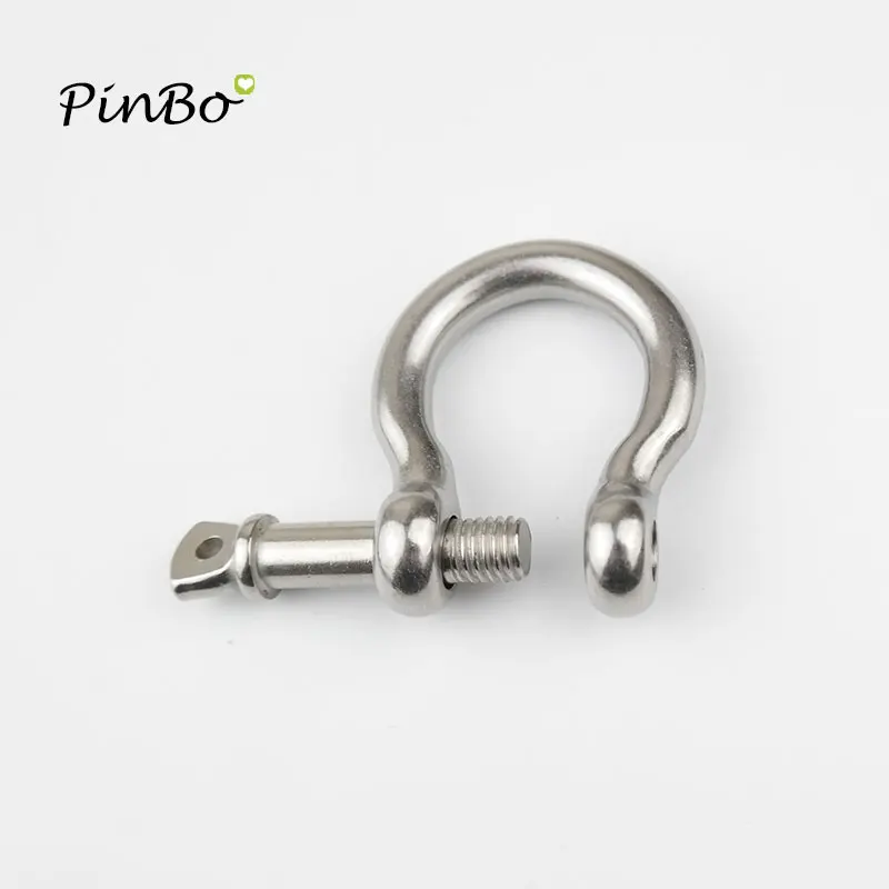 m4 , 4pcs 100% 304 Stainless Steel BOW Shackles For Survival Bracelets Shackle