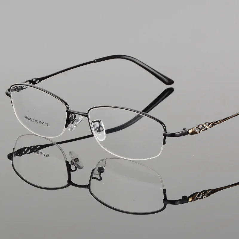 BCLEAR 2018 Women Retro Myopia Eyeglasses Half Frame Female Eye Glasses Vintage Optical Glasses Prescription Transparent Frame
