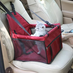 Pet Dog Carrier Car Safe Seat Pad Waterproof Dog Bag Basket for Small Dog Puppy Cats Carrying Dog Products