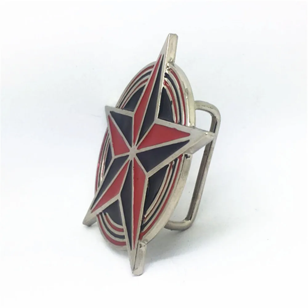 Western cowboy belt buckle Kay and special red drop oil zinc alloy cross pattern cross belt buckle