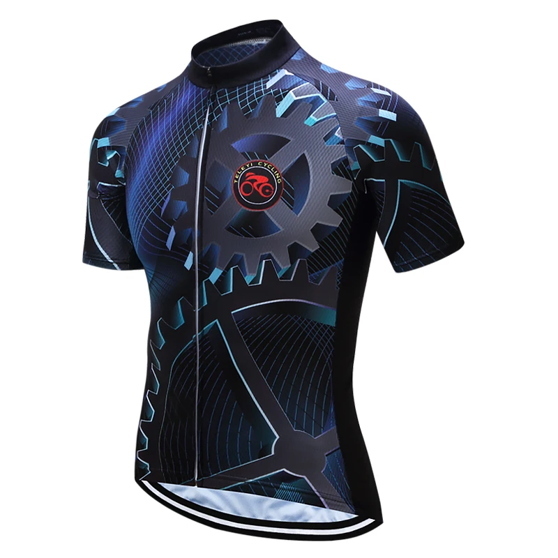 

Teleyi Bike Team Men Racing Cycling Jersey Tops Bike Shirt Short Sleeve Bicycle Clothes quick dry Cycling Clothing Ropa Ciclismo