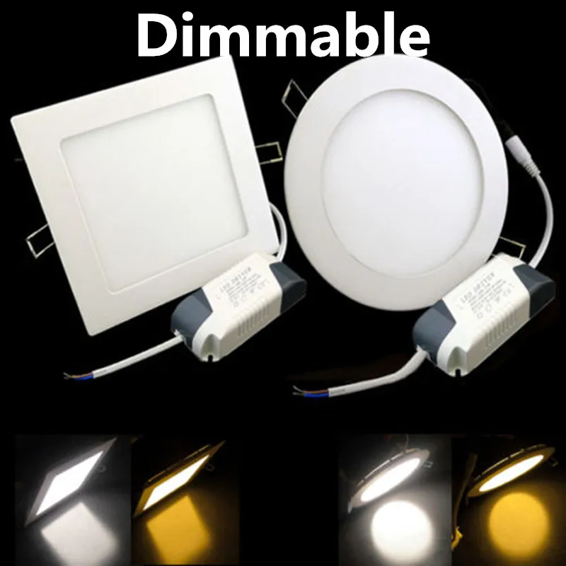 

Lowest Price! Dimmable LED Ceiling Panel Light Recessed LED Downlight 85-265V LED Indoor Lighting lamp