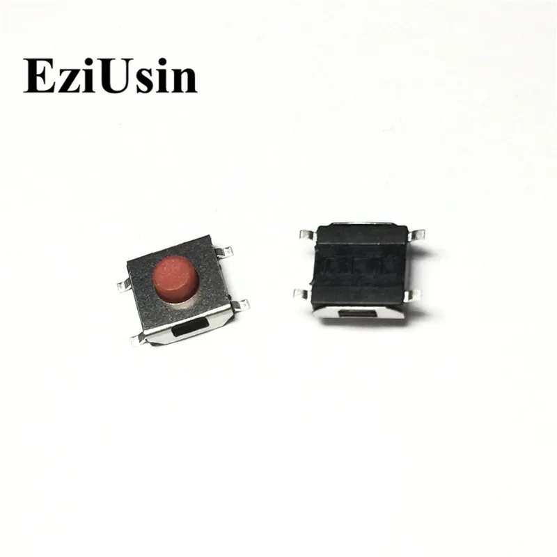 EziUsin 6*6*3.4 Red 4P Notebook LCD Monitor Keyboard Touch Button Car Remote Control Key Switch Interrupteur Tablette PCB