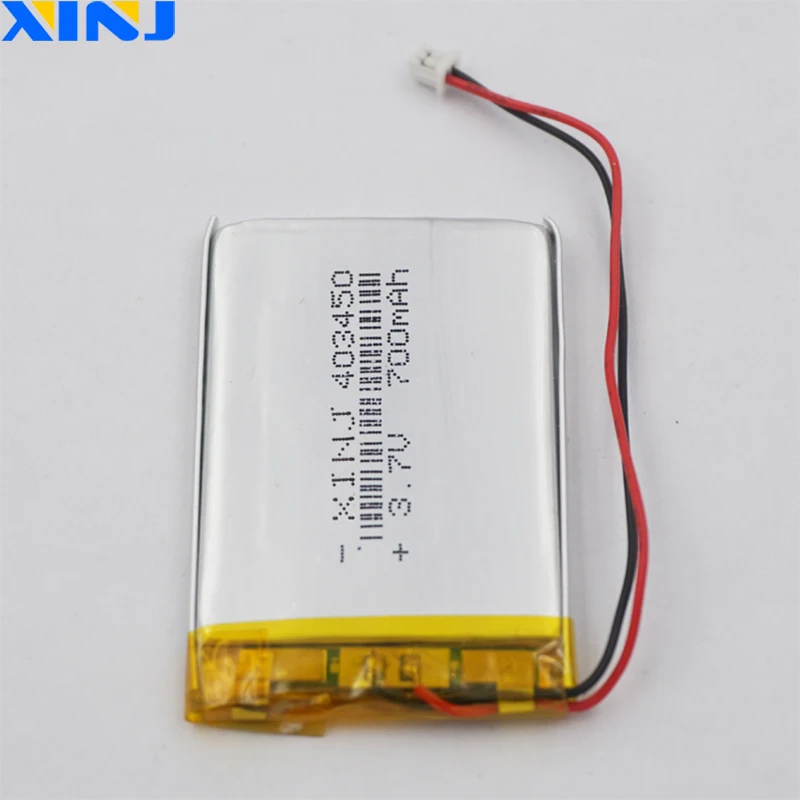 بطارية ليثيوم بوليمر 3.7 فولت 700 مللي أمبير 2.59 وات في الساعة 403450   JST 2pin 1.5mm موصل ل GPS Sat Nav كاميرا السيارة مسجل قيادة أضواء LED