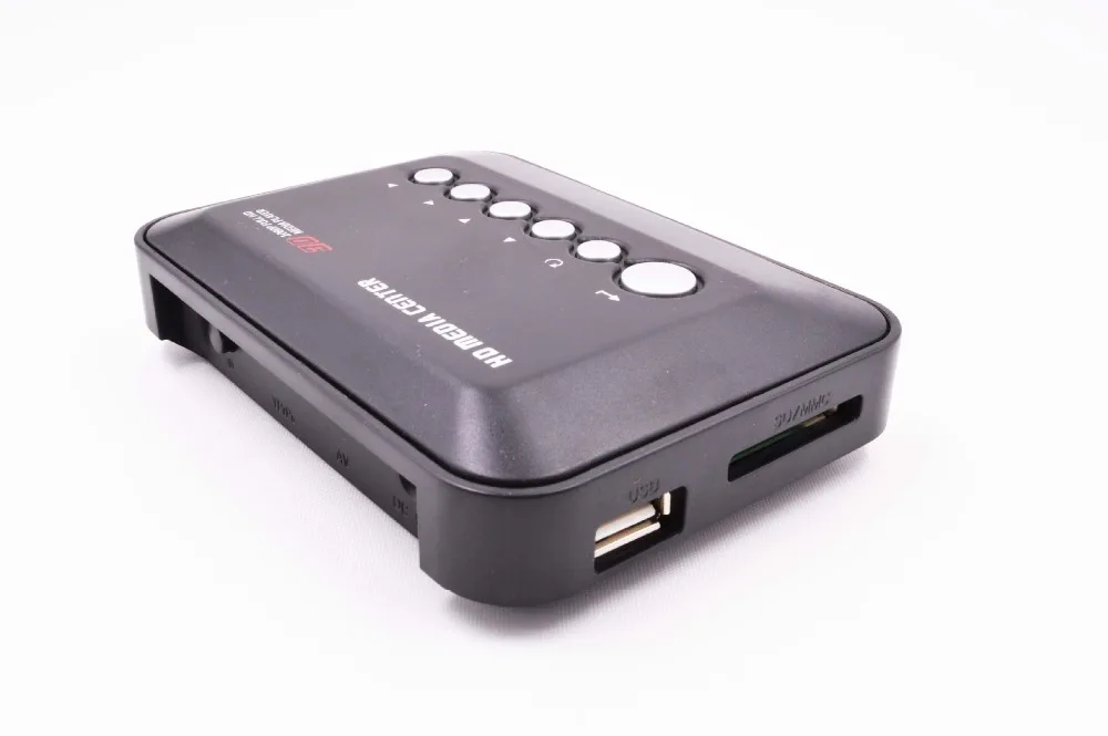 REDAMIGO-Mini reproductor multimedia Full HD 1080P H.264 MKV HDD, Centro compatible con HDMI/AV/VGA/USB/SD/MMC con mando a distancia HDDK3