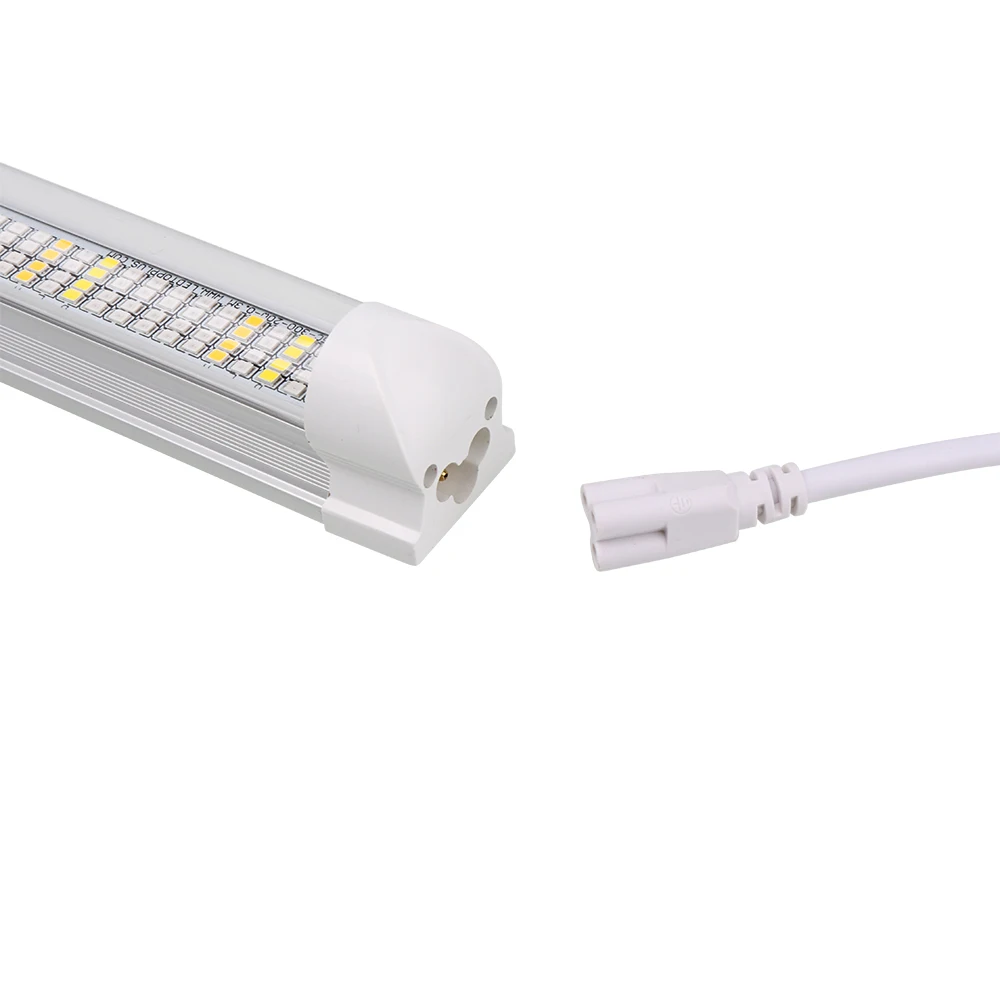 Câble d'alimentation pour tube T8 LED Grow Light avec interrupteur marche-arrêt, connecteur de tube intégré à 3 broches, câble d'extension, prise EU US