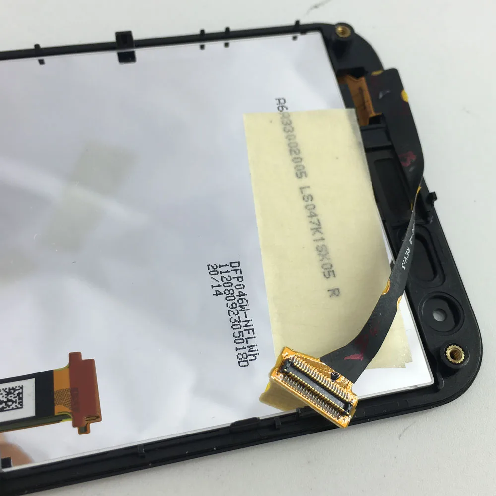 Voor Asus Padfone 2 Ii A68 Touch Screen Digitizer Sensor Glas + Lcd Display Monitor Module Panel Assembly Met Frame bezel Zwart