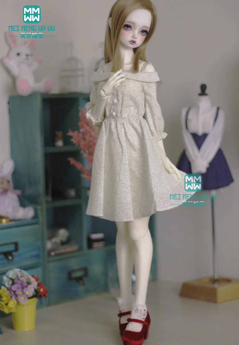 Robe à carreaux en coton noir pour poupées, vêtements de poupée BJD, sous-vêtements à la mode pour filles, 60cm, 1/3