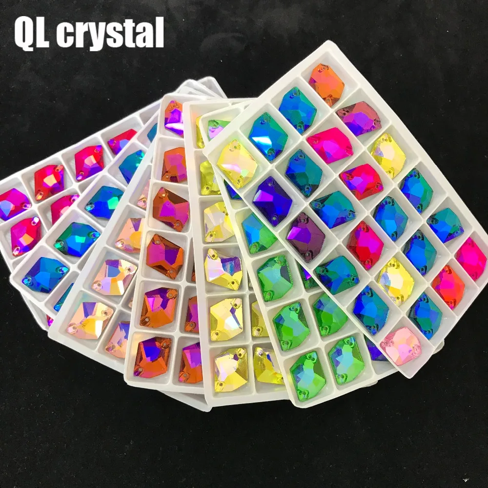 ALL Size ALL Color AB Special-shaped Sew on  Crystal Rhinestone Flatback for wedding Dress  clothes shoes bags accessories