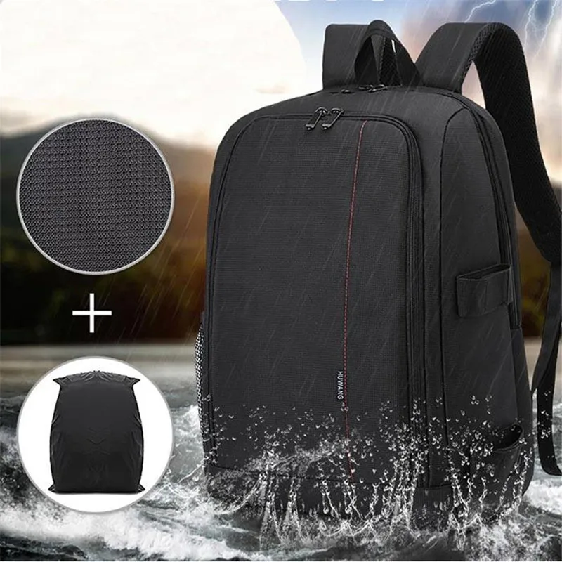 Waterproof DSLR Backpack Video Digital DSLR Camera Bag Multi-functional Outdoor Camera Photo Bag Case for Nikon Canon DSLR Lens