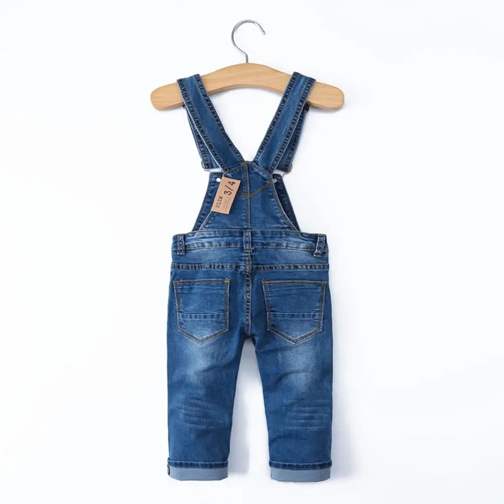 Chumhey 0-8Y Kids Overalls Baby Boys Girls Bib Suspender Jeans Soft Stretchy Denim Trousers Children Clothing Clothes Spring