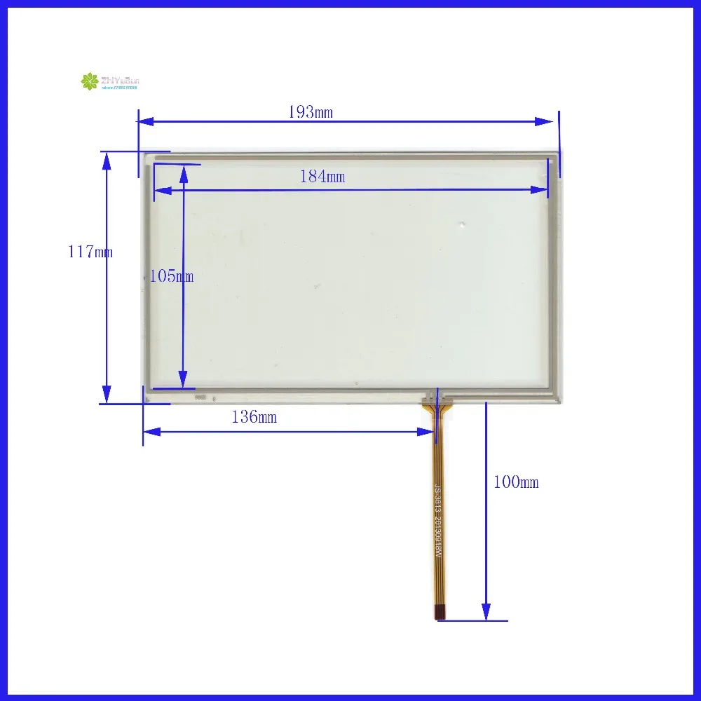 

ZhiYuSun 8Inch KL-TP-2145 4Wire Resistive TouchScreen Panel Digitizer TOUCHSENSOR for GPS CAR KLTP2145