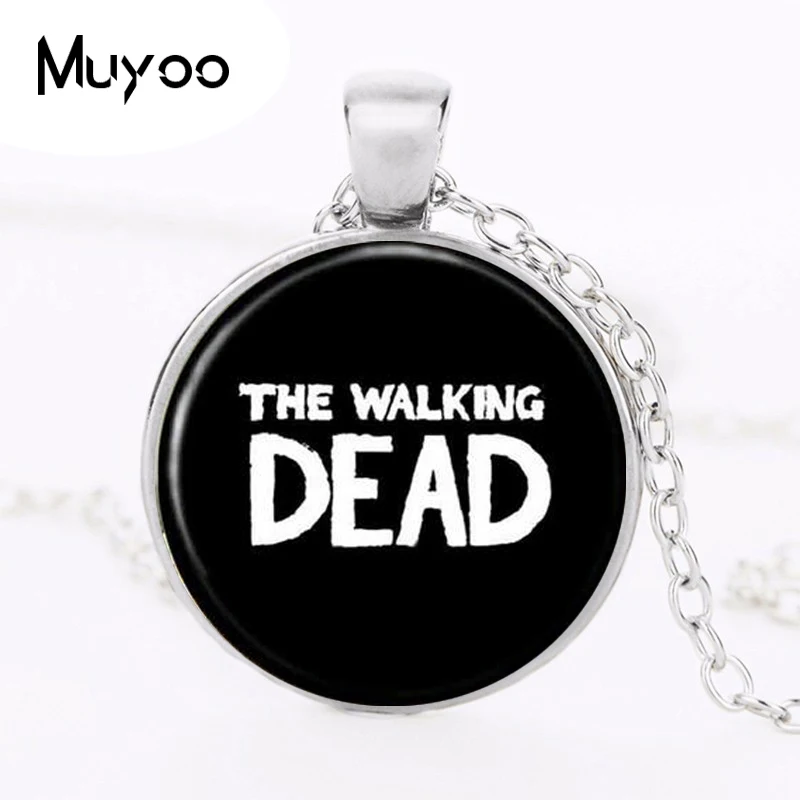 2017 THE WALKING DEAD Necklace Pendant Rick punk jewelry Gothic Glasses ancient Pendant Necklace gift Chain HZ1