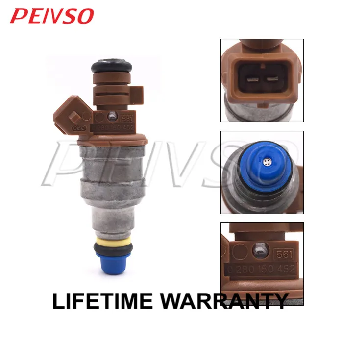 PEIVSO 4pcs 0280150452 Fuel Injector For Chevrolet Vectra 2.2 16v