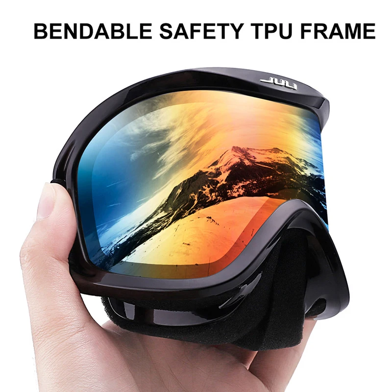 Snow Goggles,Winter Snow Sports Snowboard Over Glasses Goggles with Anti-fog UV Protection Double Lens for Men Women mask Goggle