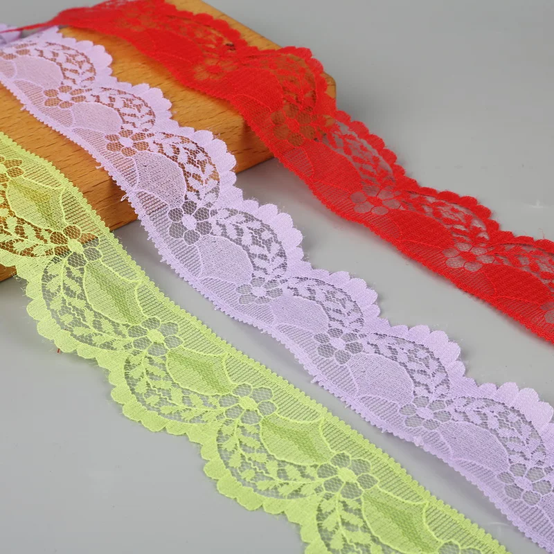 Di modo 5 yards/lotto 13 Colori Del Nastro Del Merletto di DIY Ricamato Net Lace Trim Tessuto Per La Decorazione di Cucito Forniture