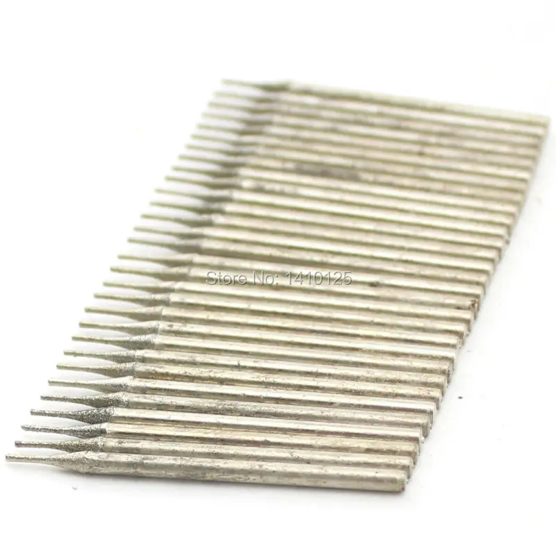 30Pcs 0.6mm Diamond Hole Saw Drill Bit Small Solid Bits Coated Lapidary Tools for Stone Jewelry Gems Glass Tile Ceramic Marble