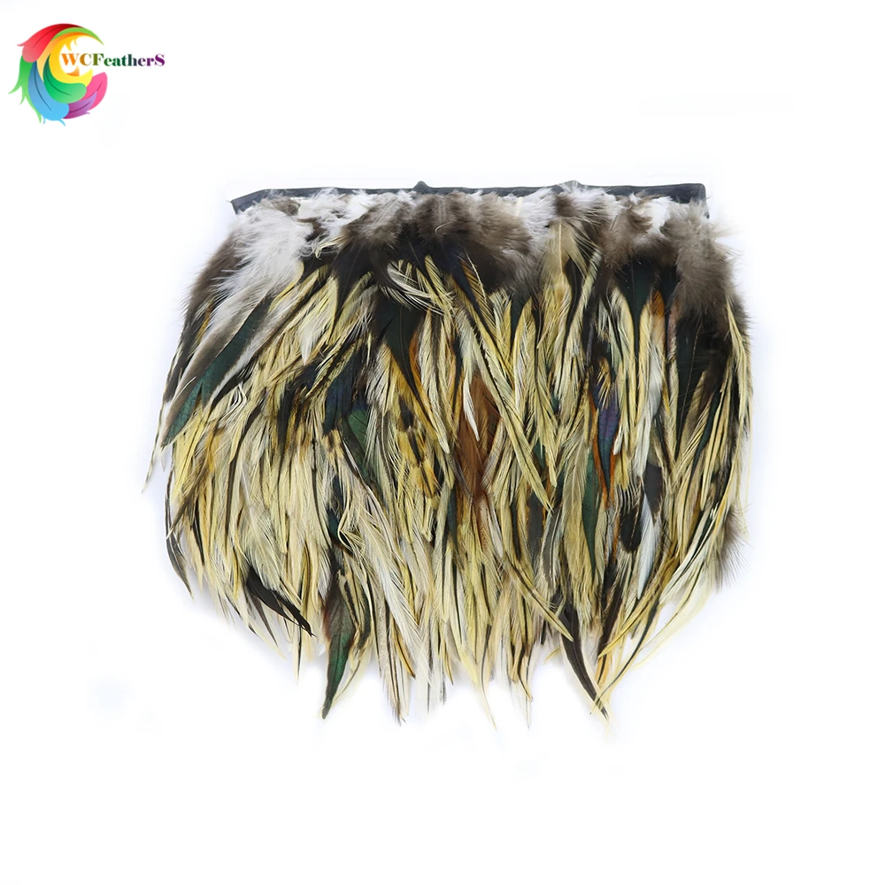 

Wholesale Beautiful Pheasant feather trim width 10-15CM Rooster feather ribbon for DIY Crafts Clothing Sewing Decoration