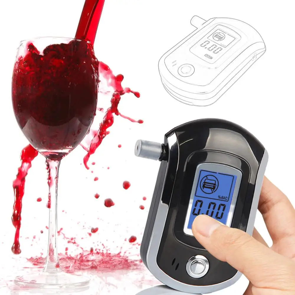 Professional GREENWON digital breath alcohol tester Breathalyser alcoholmeters Breath Meter dropshipping