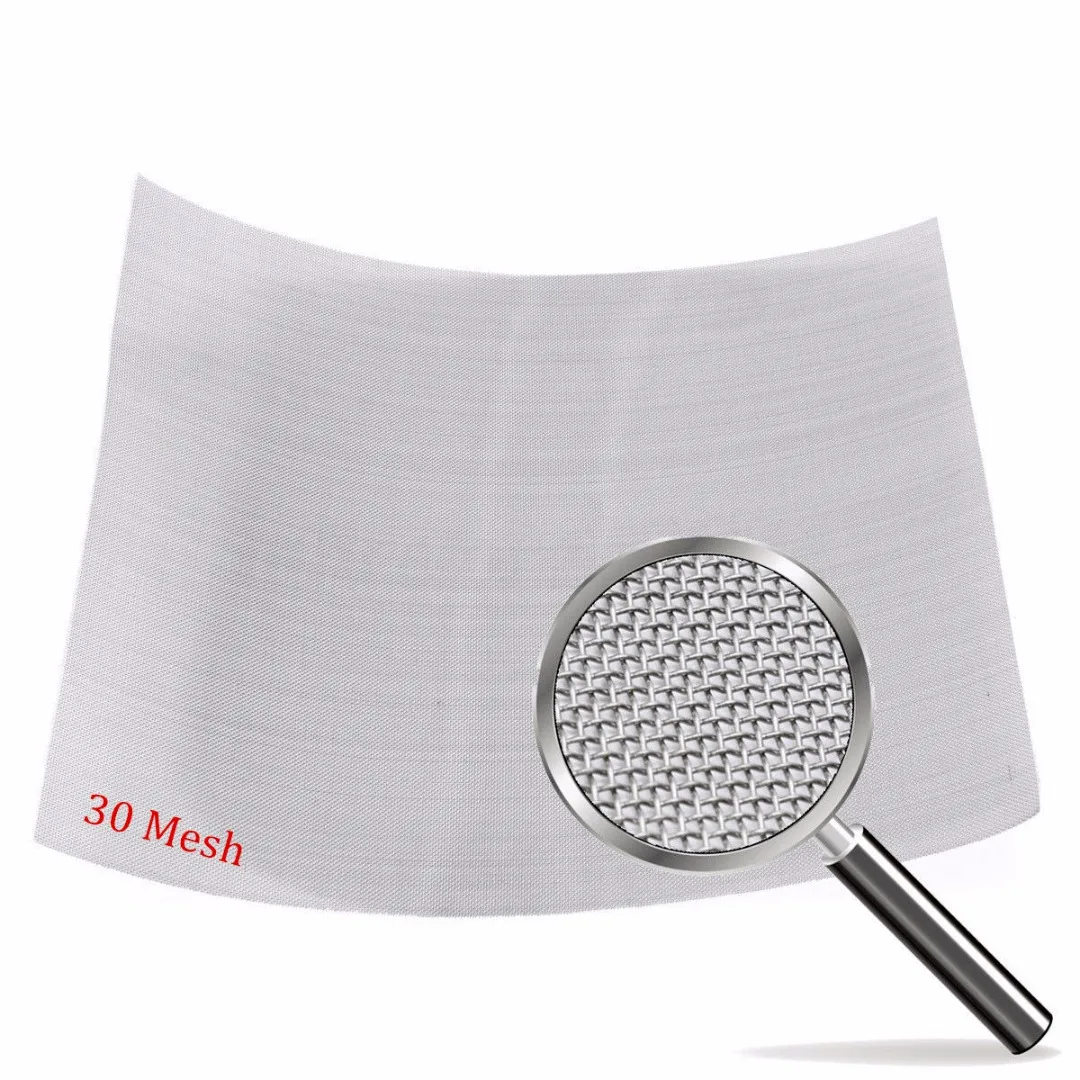 30 Mesh 600 Micron Stainless Steel Filter Filtration Woven Wire Screen 30x30cm For Power Tools