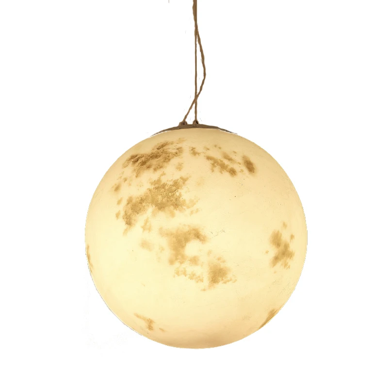 LED Planet hanging lamp Kids room Bedroom Nursery Children room LED moon globe light fixtures Indoor house lustre suspension