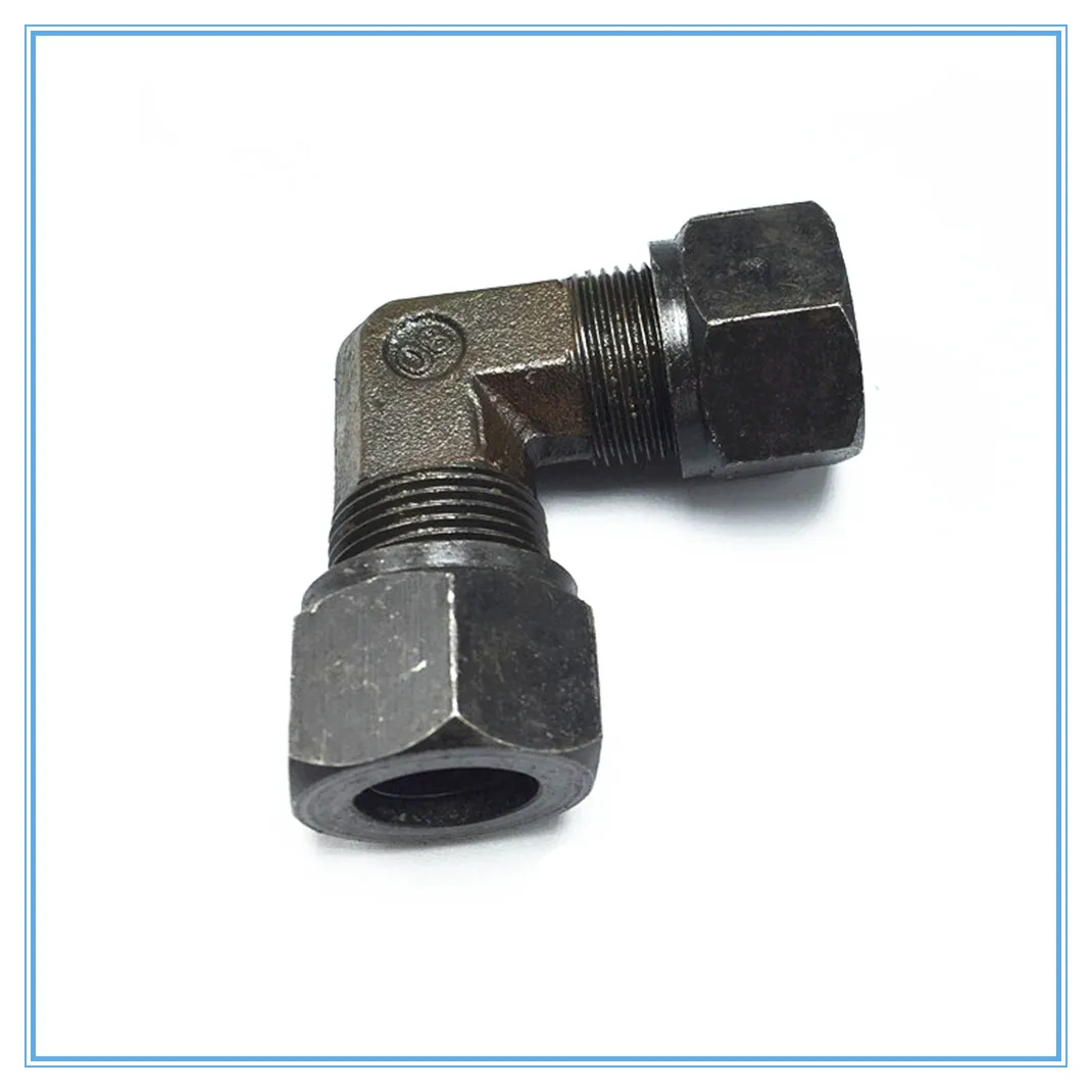 Hydraulic carbon steel and steel fluid/tubing/Marine joint/card sleeve end square pipe joint 6/8/10/12/14mm  Pipe Fitting