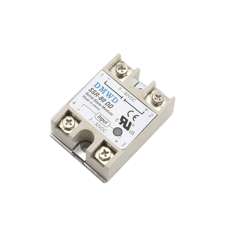 Solid State Relay SSR-60DD SSR-80DD SSR-100DD 60A 80A 100A DC Control DC Relais 3-32VDC TO 5-60VDC SSR 60AA 80AA 100AA