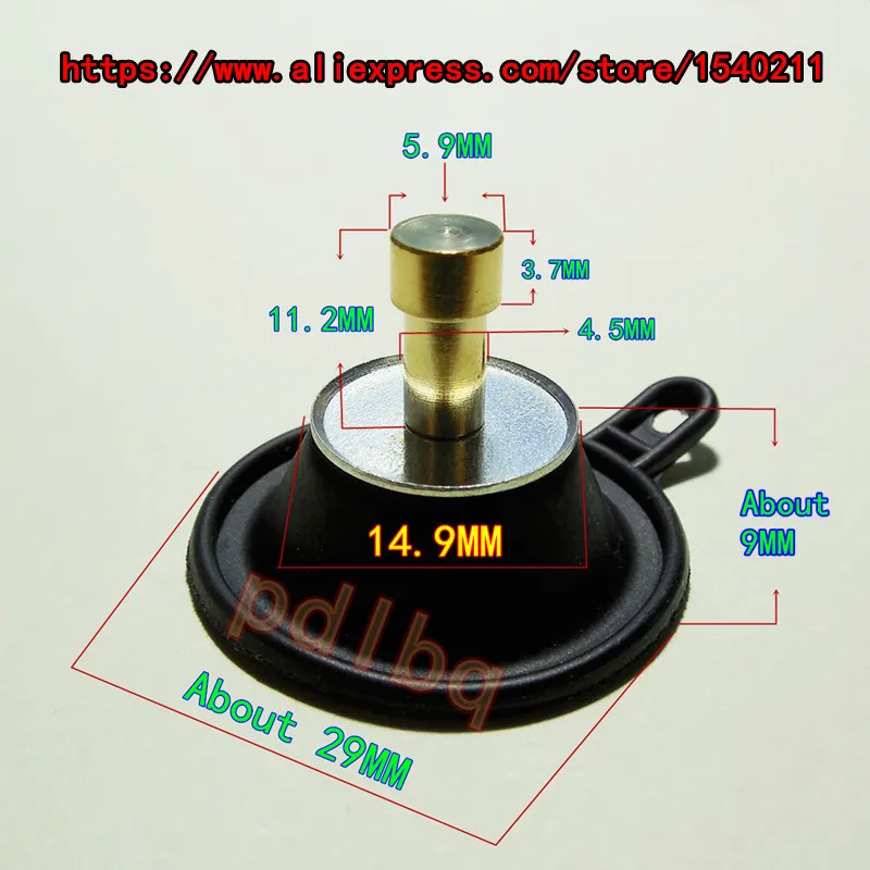 For Yamaha 1991~97 year TDM850 Mk II carburetor repair kit Configure vacuum diaphragm and float