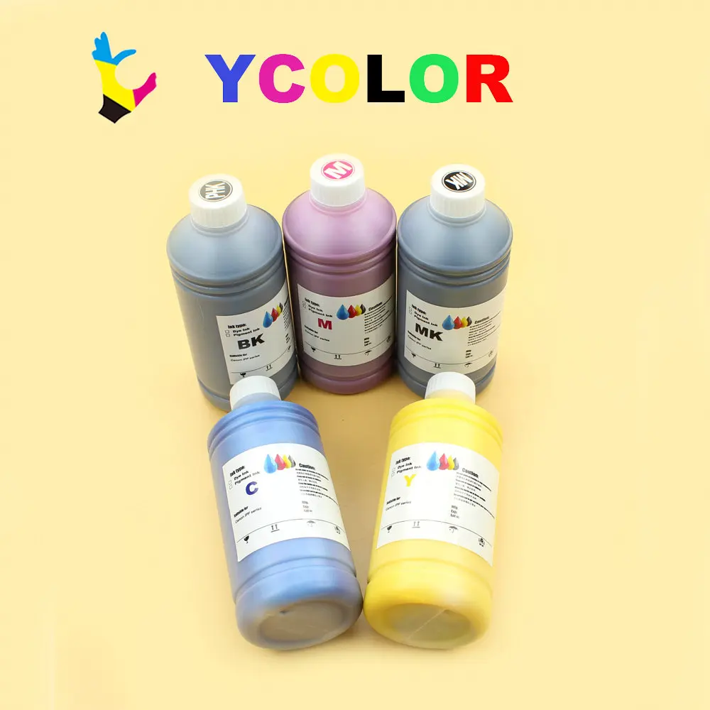 Fast shipping !!! 6 Color/lot 1000ML Pigment/Dye  ink for Canon IPF 500 600 605 610 700 710 720 for Canon PFI -102 printer