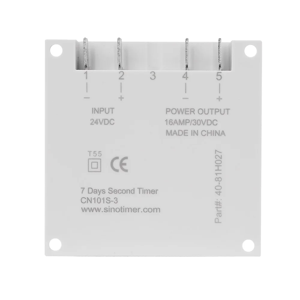 1 Second Interval 24V Digital LCD Timer Switch 7 Days Weekly Programmable Time Relay Programmer CN101S