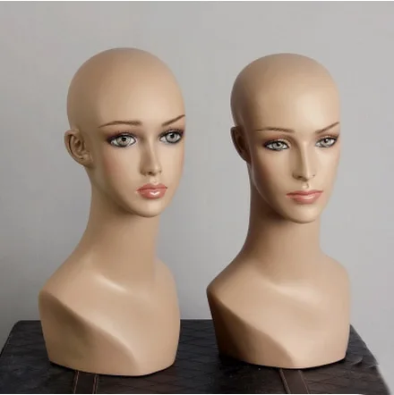 Free Shipping!! Best Quality Fashion Style Plastic Head Mannequin Head Maniqui On Promotion