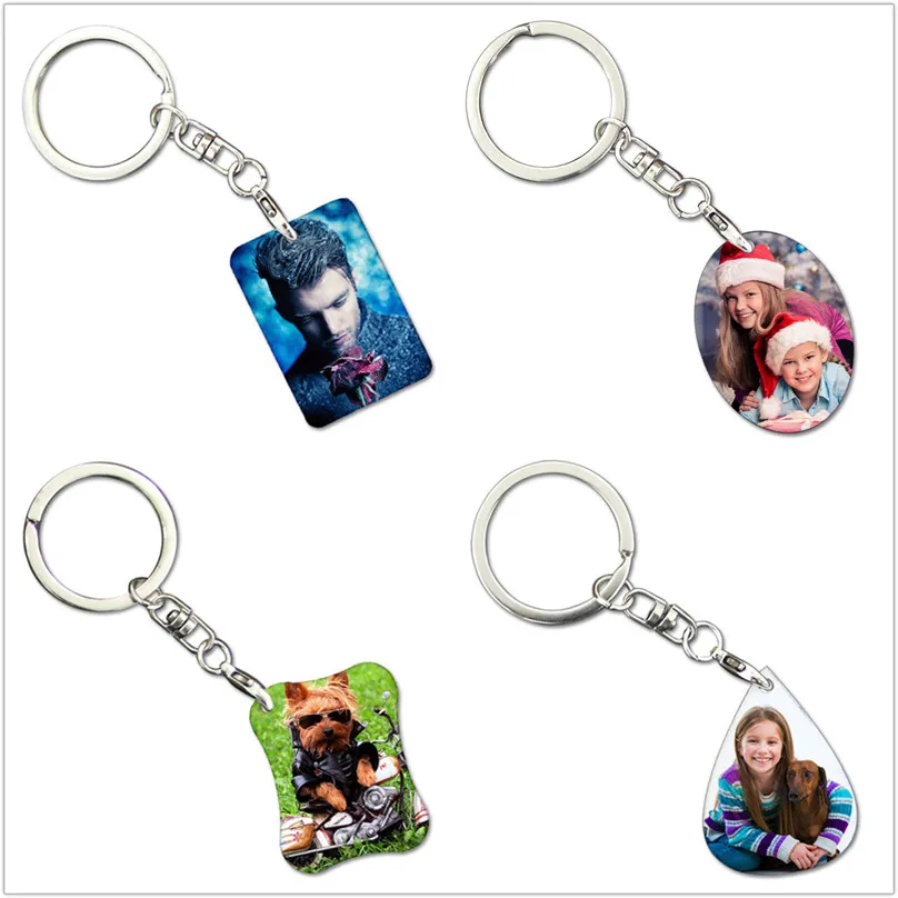 sublimation blank ABS Plastic key chain 22styles hot transfer printing keychains jewelry consumables 50pieces/lot