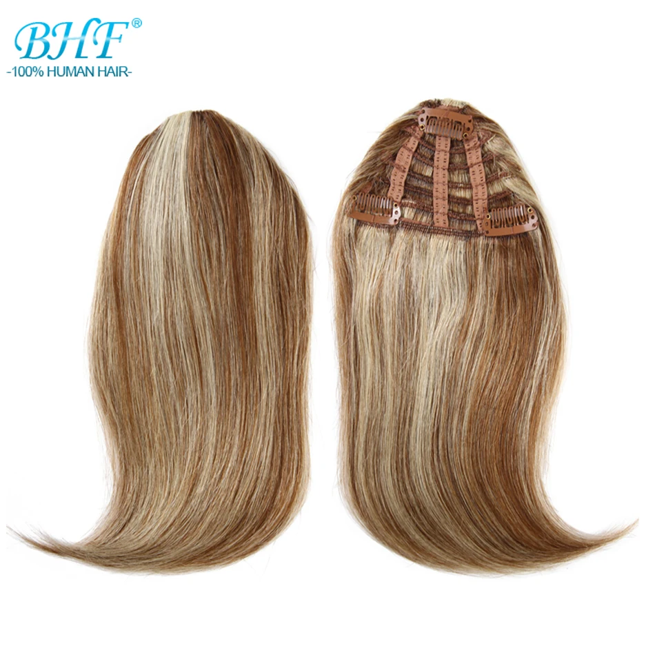 BHF Clip In Bangs Human Hair Remy Hair Pieces Invisible 20g 8inch-12inch long Replacement Hair Wig