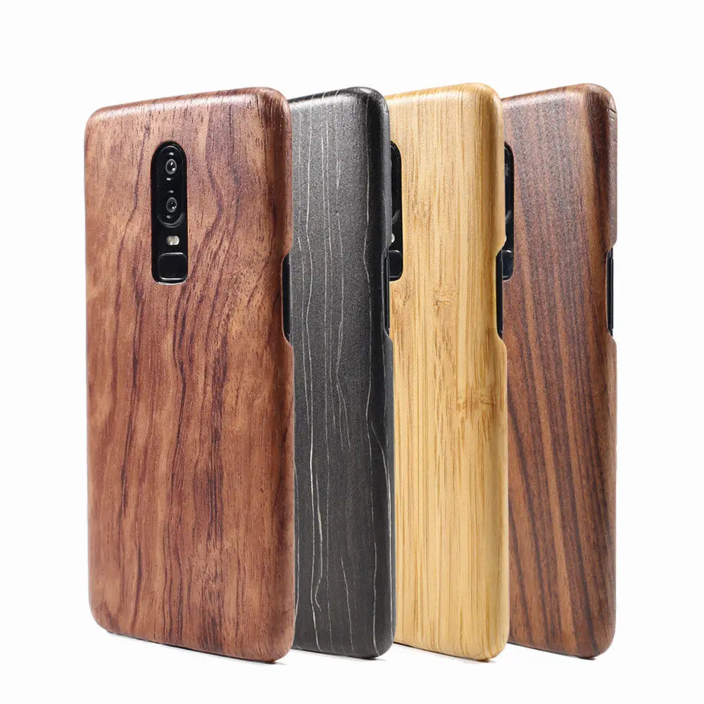 

For Oneplus 8T 6T 6 7 10 Pro 7T 8 /8 PRO/9 /9 pro Nord 2 CE walnut Enony Wood Rosewood MAHOGANY Wooden Slim Back Case Cover