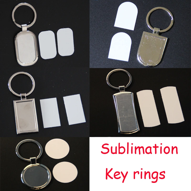 

10pcs/lots Blank Metal Key Rings Key Chians Bottle Opener Tags DIY Gift Printing Sublimation Ink Transfer Both sides can Print