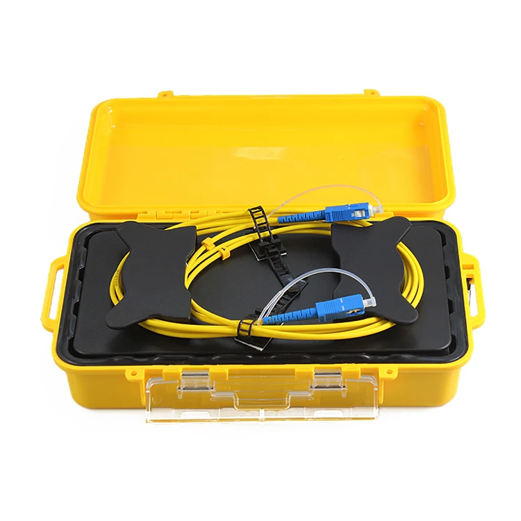 OTDR Launch Cable Fiber Optic Extension Box OTDR Dead Zone Eliminator Singlemode 1KM with SC/UPC-SC/UPC Connector