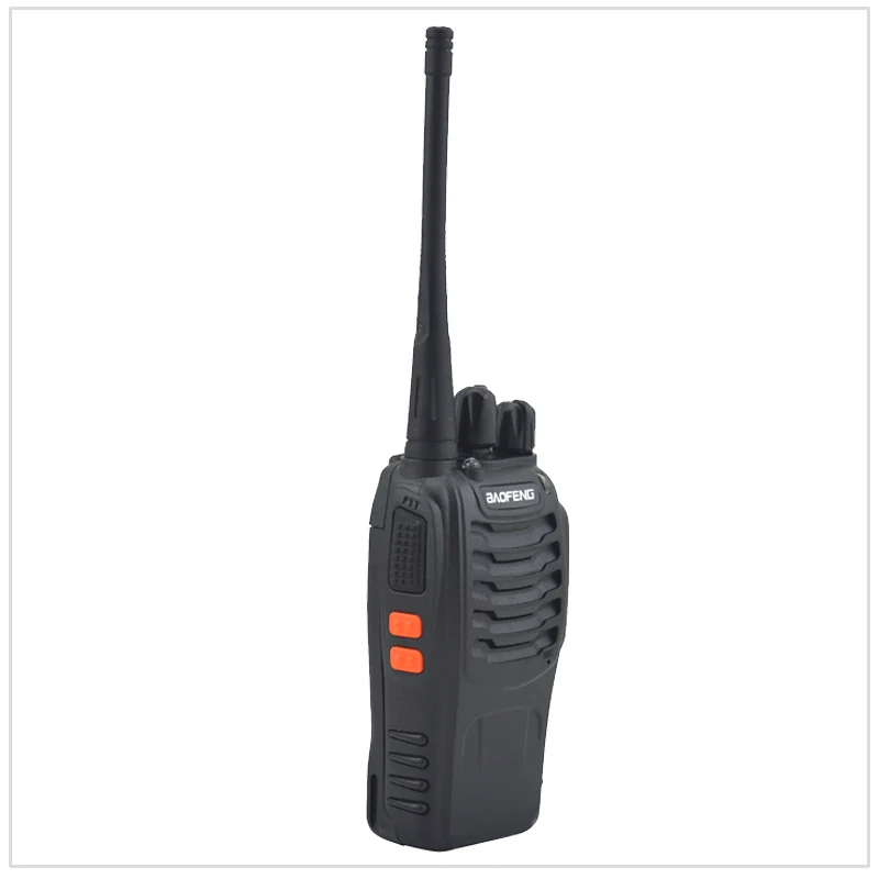 Baofeng-walkie-talkie de dos vías, Radio portátil con auricular, UHF, 400-470MHz, 16 canales, paquete emparejado, 2 unids/lote