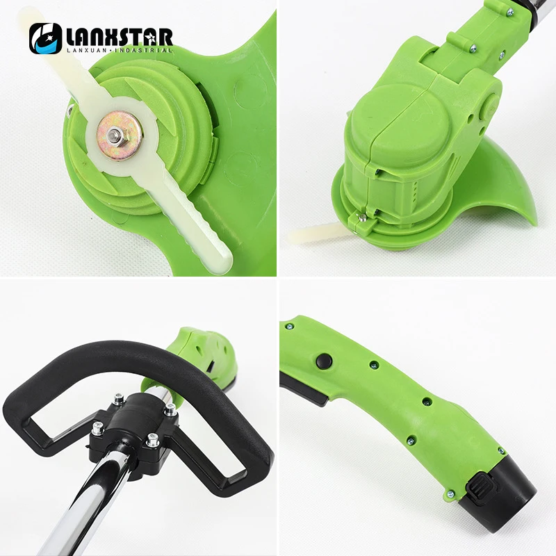 Electric Mower, Mower, Lawn Mower, Rechargeable Lithium Battery Lawn Mower, Backpack Garden Multifunction