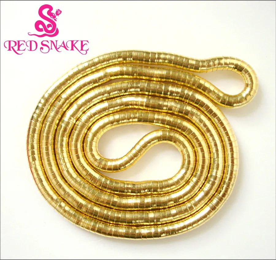 

RED SNAKE Cheap 2024 Jewelry Wholesale Thick 6mm Stainless Steel Bendy Gold-color Snake Necklace Chain