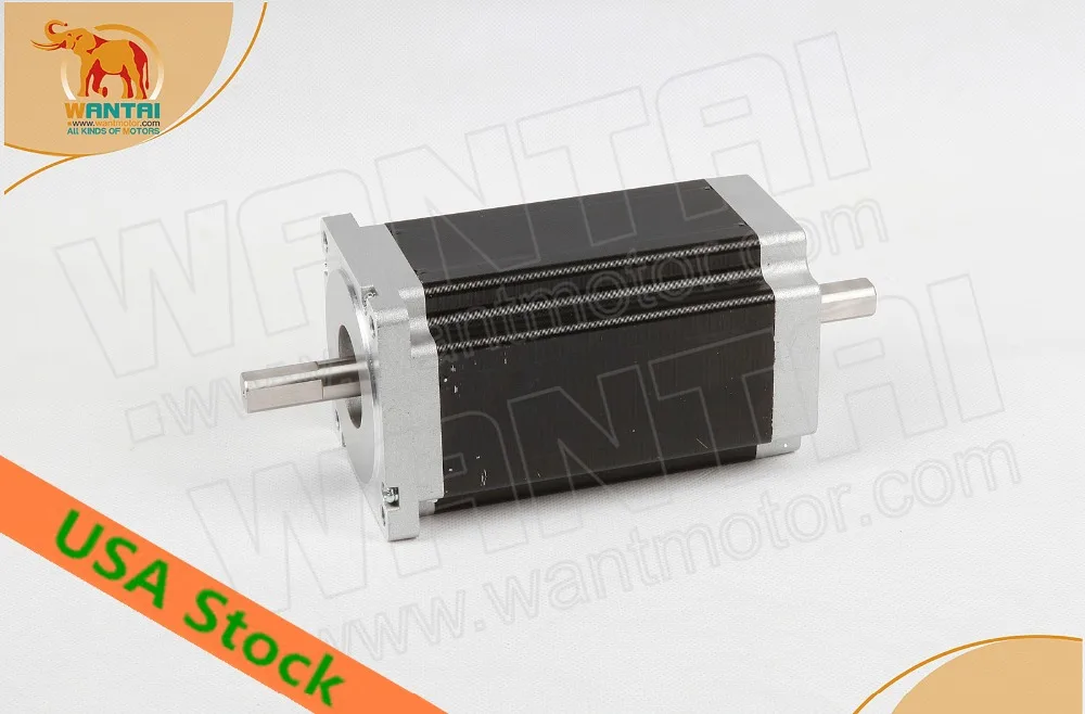 USA Free!  Wantai Nema34 Stepper Motor 1600oz-in 3.5A 150mm Motor Length Dual Shaft CE ISO RoHZ