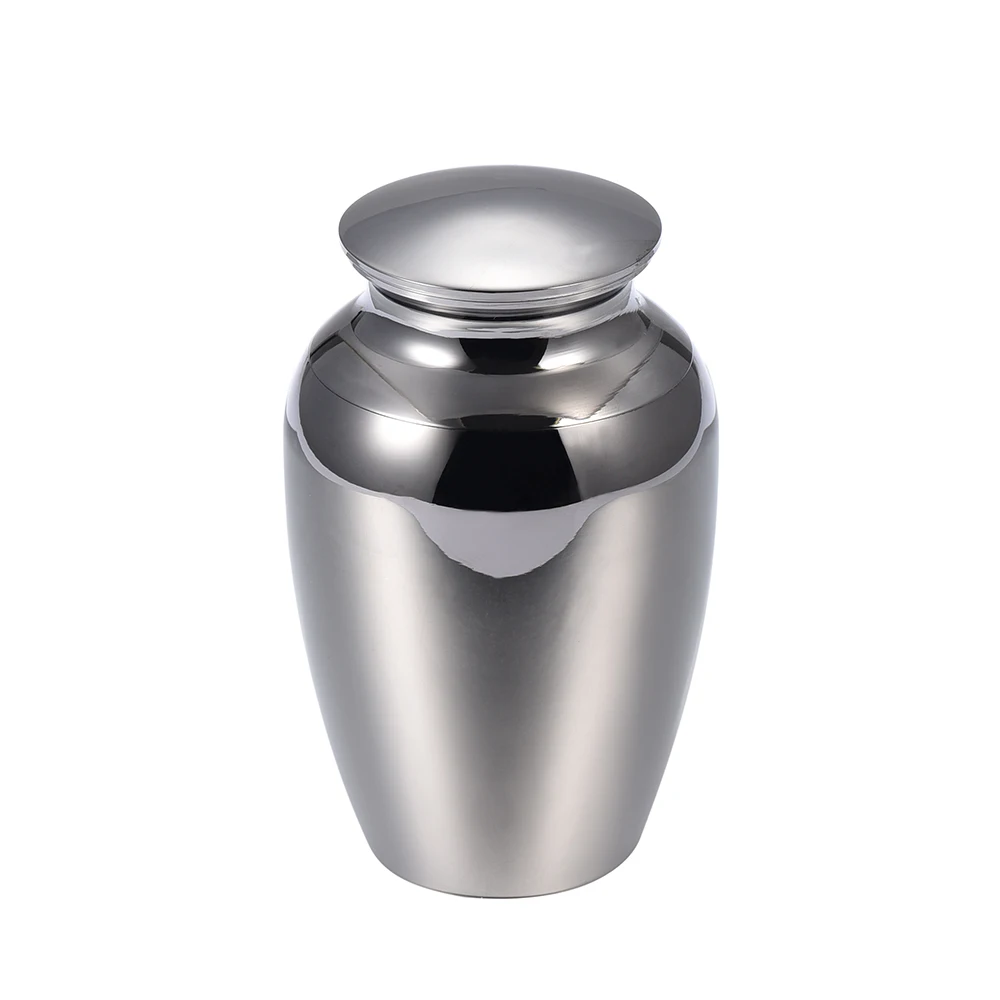 IJU027 (73mm*44.5mm) High Polished 316L Stainless Steel Memorial Urn For Human/Pet Funeral Ashes Mini Casket Cremation Jewelry