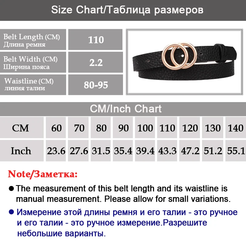 2019 Fashion Golden Double Circles Belts for Women Round Buckle Belt for Wedding Dresses Brand Designer Female Strap