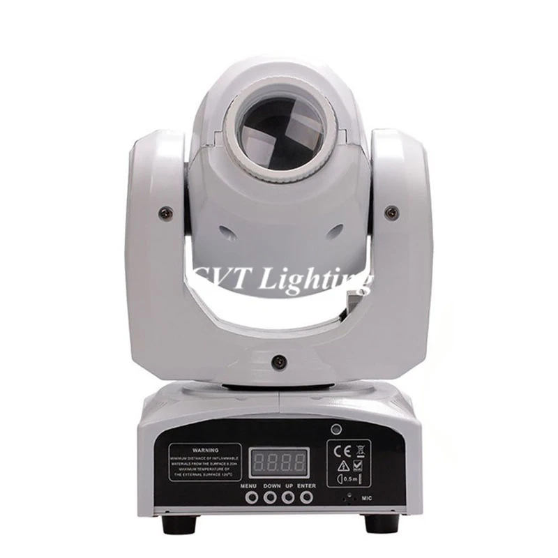 30W White Shell LED Moving Head Spot Light 8 gobos effect stage lighting 30W DMX Mini Stage LED Moving Head Spot Lights